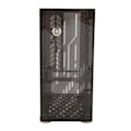 Miniatyrbild 6 av 7: Mini ITX-fodral 4,3L Genomskinlig akrylpanel 360 graders kylning Dämpande fotdynor Mini PC-fodral för FLEX 1U-strömförsörjning 2,5 tum SSD Svart