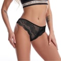 Miniatyrbilde 3 av 6: AVEKI 3-pak G-streng truser for kvinner blonde truser stretch T-back tangas lav midje hipster undertøy sexy, hvit, M