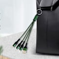 Pikkukuva 5 / 5: 3 in 1 Multi USB -latauslyhyt matka-avainnipun johto, yhteensopiva Apple iPhone/USB/USB-C/Micro USB -kaapelin kanssa