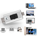 Pikkukuva 6 / 7: 16 Gt muodikasta monitoimista 4-in-1 U-levyä Androidille, tyyppi C, sopii iPhoneen ja iPadiin (hopea)