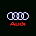 Pikkukuva 1 / 5: Audi-tervetuliaisvaloon soveltuva kaksoisliitäntäinen auton LED-valo, laservalo, oven projektiovalo, LOGO-valo (2 kpl)