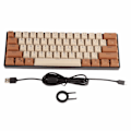 Miniatyrbild 1 av 7: Mekanisk tangentbord 61 tangenter Färgblandningsljus Ergonomi Tangentlinjeseparation Typ C SpelTangentbord för Windows Linjär Action Switch