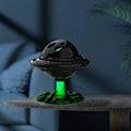 Miniatyrbilde 5 av 7: UFO Stjerneprojektor Nattlys, Galaxy Starry Nebula Projektorlys; Blinkende Stjernelys, Romskip, Varierende Flammefarge med Timer, Fjernkontroll for Rom