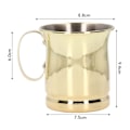 Miniatyrbillede 6 af 6: 400 ml rustfrit rustfrit cocktailkrus i rustfrit stål til barudstyr til hjemmet, kontoret og skolen Gold