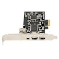 Miniatyrbild 5 av 7: PCIE X1 till IEEE 1394A Riser-kort Adapter Full Duplex-kanal 3 Externa 1394A-portar Firewire Riser-kort för DV-videokameror