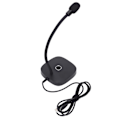 Miniatyrbillede 1 af 7: USB-mikrofon - Enkel stil - Omnidirektionel - 360° justerbar - Computerudstyr til Win XP - til Win 7 - til OS X - Sort
