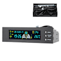 Miniatyrbilde 7 av 7: Datamaskin 3-vifters hastighetskontroll CPU/HDD/SYS temperaturkontroll LCD frontpanel 5.25in STW‑5023