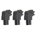 Miniatyrbillede 3 af 7: IEC320 C6 til C5 Strømadapter Han til Hun Vinklet Strømstikadapter til Printer Scanner 3stk