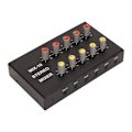 Miniatyrbillede 3 af 7: Stereo Mixer Professionel 2 Indgange 10 Udgang 3,5 mm Interface Digital Lydmikserkonsol til Optagelse Live Streaming