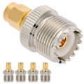 Miniatyrbillede 6 af 7: 5 stk. SMA han til UHF hun adapter/konverter PL259 SO239 til sikre forbindelser