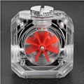 Miniatyrbillede 6 af 7: Flowmeter Vandkølingssystem Firkant Transparent Hårdt Rør Split Computer Tilbehør G1/4