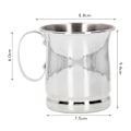 Miniatyrbillede 5 af 7: 400 ml rustfrit rustfrit cocktailkrus i rustfrit stål til barudstyr til hjemmet, kontoret og skolen Classic Silver