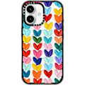 Miniatyrbillede 1 af 6: Impact Cover til iPhone 16 [Slank / 2,5 m. 4X Militær Standard Drop Beskyttelse/Kompatibel med Magsafe] - Klare Polka Pletter Hjerter - Klar