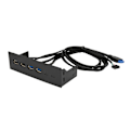 Miniatyrbillede 2 af 7: 5,25 tommer USB 3.0 frontpanelhub 4 porte 5 Gbps højhastighed 19-bens USB frontpanelhub til pc