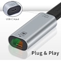 Miniatyrbillede 5 af 6: Poyiccot USB C til Ethernet-adapter Gigabit, RJ45-hun til USB C-hun-adapter, USB C til RJ45-adapter op til 1000/ 100/10 Mbps Ethernet LAN-netværk