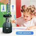 Miniatyrbillede 7 af 9: Elektrisk blyantspidser, bærbar automatisk blyantspidser til farveblyanter, automatisk stop, fuldautomatisk skarp og hurtig, USB-drevet black