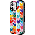 Miniatyrbillede 6 af 6: Impact Cover til iPhone 16 [Slank / 2,5 m. 4X Militær Standard Drop Beskyttelse/Kompatibel med Magsafe] - Klare Polka Pletter Hjerter - Klar