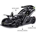 Pikkukuva 2 / 6: SASBSC Lelulelut 3+ -vuotiaille pojille Jesko Leluauton valoilla ja äänillä Die-cast metallileluauto lapsille 3-12-vuotiaille 1/32 Keräiltävä superauton malli