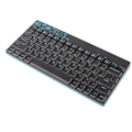 Miniatyrbillede 5 af 7: Trådløst tastatur og mus-sæt, bærbart, mini, ultrafladt, lydløst, 2,4 GHz, til bærbar pc, X210, sort