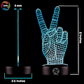 Miniatyrbillede 4 af 8: 3D Optisk Illusion Natlampe - 7 LED Farveskiftende Lampe - Køligt Blødt Lys Sikker for Børn - Skaber Fantastiske Drømme