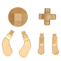 Miniatyrbillede 1 af 7: 4 stk. Trigger-padler og 2 udskiftelige D-pads i rustfrit stål - reservedele til Xbox One Elite Series 2