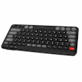 Miniatyrbild 5 av 7: Kompakt runt tangentbord Mini tangentbord Trådlös Bluetooth 2.4G Dubbelt läge Bärbart smalt tangentbord för Windows för Android för IOS Svart