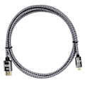Miniatyrbillede 6 af 7: Micro-kabel konvertering HDMI til HDMI HD-video flettet net computerforbindelsestilbehør 1 meter