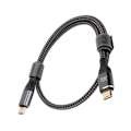 Miniatyrbild 6 av 7: USB C till USB C-kabel PD240W USB2.0 Typ C-gränssnitt 480Mbps USB C-hane till C-hane Dubbeländad datakabel 50cm
