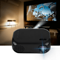 Miniatyrbillede 7 af 7: Mini 2'' bærbar LED-projektor TF SD-kort U-disk USB HD HDMI sort ///