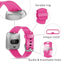Pikkukuva 3 / 6: Älykäs rannekkeen hihna on yhteensopiva Fitbit versa -älykellon, versa 2:n ja versa Lite se -kellojen kanssa naisille ja miehille（ Rose Pink-L）