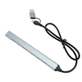 Miniatyrbild 1 av 7: Typ C Hub 7 Gränssnitt 5 Gbps Aluminiumlegering Plug and Play Space Grey USB 3.0 Dockningsstation för stationär dator bärbar dator PC