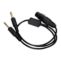 Miniatyrbilde 3 av 7: XLR til GA dobbel plugg kabeladapter for Airbus hodetelefonadapter for luftfartshodetelefoner med 5 pinner