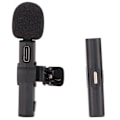 Miniatyrbillede 6 af 7: Trådløs Lavalier-mikrofon med støjreduktion 2.4G Plug and Play Mini Clip On Mic til Live Streaming Interview