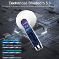 Miniatyrbillede 3 af 7: Trådløse øretelefoner, Bluetooth-hovedtelefoner 5.3 Stereo Bass 42H In-Ear-øretelefoner 2024 Støjreducerende øretelefoner 4 ENC Mikrofonopkald Bluetooth-øretelefon USB-C LED White