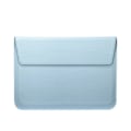 Miniatyrbillede 1 af 5: Laptop Sleeve Case Simple Fashion Vandtæt Læder Tekstur Foldbar Laptop Kuvert Taske Mappe Blå 13in