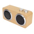 Miniatyrbild 2 av 7: Trådlös Bluetooth-högtalare Retro Full Frequency Bärbar Trä Datorhögtalare för WindowsGul Trästruktur