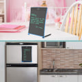Miniatyrbillede 6 af 6: 8,5 tommer LCD skrivetablet med låsefunktion, kontor whiteboard, opslagstavle, køkkenmemo, opslagstavle, magnetisk daglig planlægger, gaver, blå
