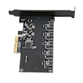 Pikkukuva 4 / 7: PCIE 5 SATA -laajennuskortti 6 Gbps:n siirtonopeudella Plug and Play 5-porttinen SATA3.0 -laajennuskortti Windowsille ja pöytätietokoneille