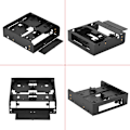 Miniatyrbillede 4 af 7: OImaster 2,5\" / 3,5\" HDD / SSD til 5,25\" Floppy Drive Bay Computer Montering Beslag Adapter