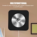 Miniatyrbild 5 av 7: Ny väggmonterad Bluetooth CD-spelare högtalare med fjärrkontroll (svart)