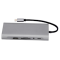 Miniatyrbild 5 av 7: USB C Dockningsstation 11 i 1 Hållbar Robust 87W Snabbladdning 5Gbps Stabil Snabb Bärbar USB Multiport Hub