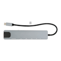 Pikkukuva 1 / 7: 8-in-1 USB-C-keskitin, erittäin nopea tiedonsiirto, PD-lataus, USB-C-Ethernet-keskitinsovitin kotitoimistoon ja matkustamiseen
