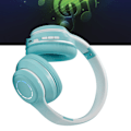 Miniatyrbild 7 av 7: Trådlöst spelheadset Gradient BT5.2-anslutning Mjuka öronkuddar Färgglada lampor Spelheadset för stationär bärbar grön