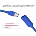 Miniatyrbillede 7 af 7: USB 3.0 han til hun datakabel computer mus tastatur U disk forlængerkabel (blå 1m)
