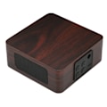 Miniatyrbild 3 av 7: Q1A Trådlös Bluetooth-högtalare Subwoofer Stabil Bärbar USB-skrivbord Retrohögtalare för hemValnöt