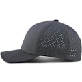 Pikkukuva 3 / 6: Miesten nopeasti kuivuva baseball-lippis, laserleikattu verkkolippis, kaareva lieri, snapback-hattu Dark Grey