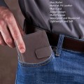 Miniatyrbild 5 av 5: Man Zipper Wallet Lätt Multi Card PU Läder Multi Purpose Vattentät Mynt Plånbok Kaffe Kort Typ
