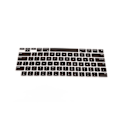 Miniatyrbild 6 av 7: Tangentbordsöverdrag för MacBook Font Matching Vattentät Dammtät Silikon Tangentbordsskydd Svart US Version 21 Pro14/16 (A2442/A2485)