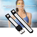Miniatyrbillede 7 af 7: Silikone udskiftningsrem til Fitbit Alta/Fitbit Alta HR Smart Watch armbånd sort og hvid