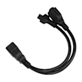 Miniatyrbillede 2 af 7: IEC320 C20 til IEC320 C5 5 15R Strømkabel Han til Hun Standard Heavy Duty Y Splitter Adapter Kabel  125‑ 1.0ft
